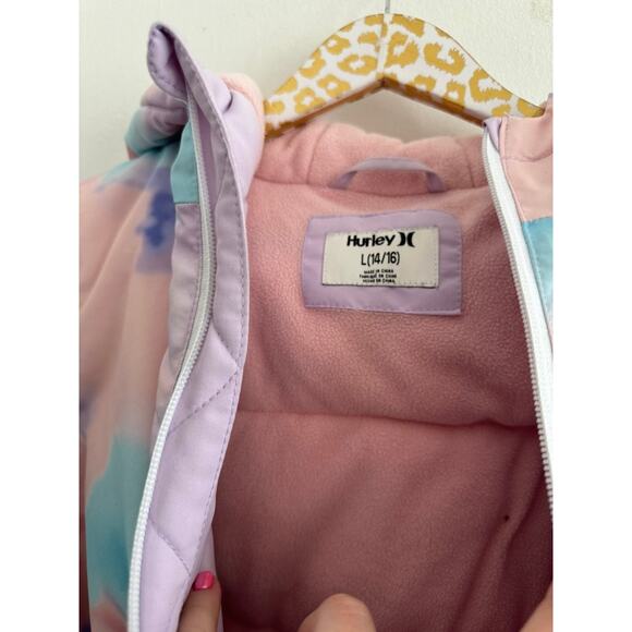 Hurley Girls Colorful Ski Jacket | Size Large 14/16 - Picture 4 of 6